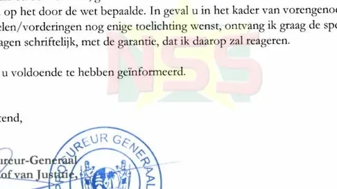 Pg wijst uitnodiging DNA-commissie af: extra toelichting alleen schriftelijk