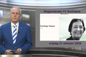 Embedded thumbnail for Regionieuws TV Suriname 31 oktober 2025 ►TIME100 Simons &#039;invloedrijke klimaatleider&#039; ►Staatsschuld