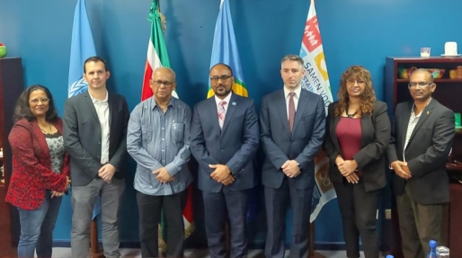 CCRIF en Suriname bespreken klimaatrampenverzekeringen CCRIF en Suriname bespreken klimaatrampenverzekeringen