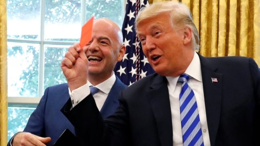 Trump belt FIFA na rode kaart Balogun, spits toch inzetbaar tegen België