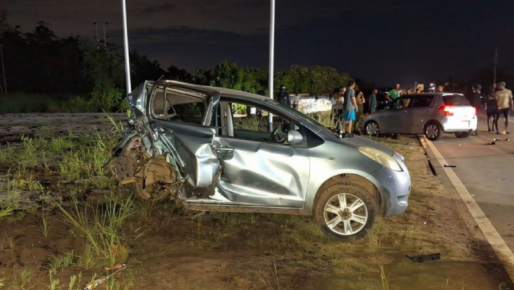 Dronken bestuurder veroorzaakt kettingbotsing met vier voertuigen