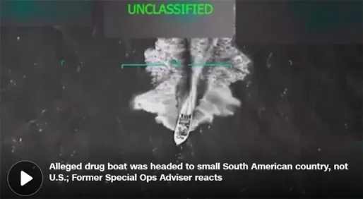 CNN: Door VS getroffen drugsboot was op weg naar Suriname