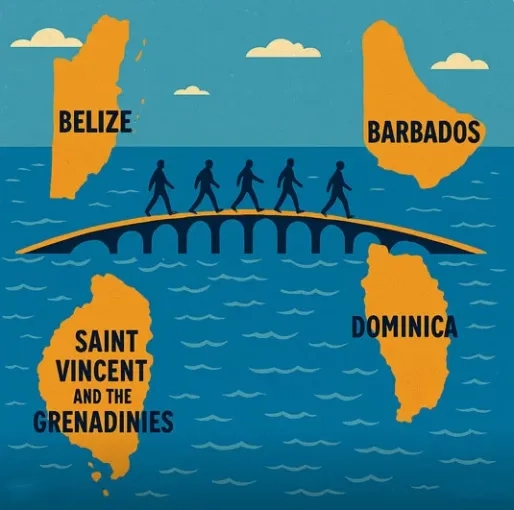 Vier Caribische landen openen grenzen voor vrij verkeer van burgers