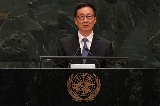 VN: Han Zheng legt nadruk op ontwikkeling, multilateralisme en internationale samenwerking