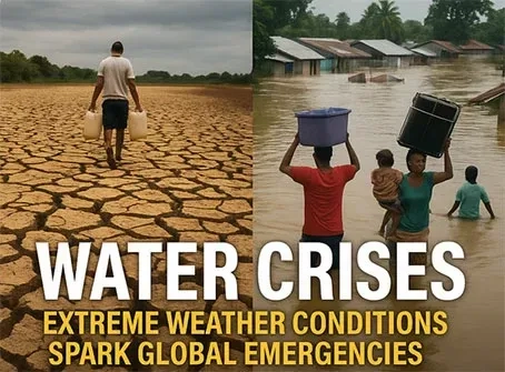 Extreme weersomstandigheden leiden wereldwijd tot watercrises