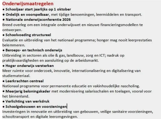 Simons belooft onderwijsvernieuwing: ordelijk schooljaar en versterking lerarenkorps