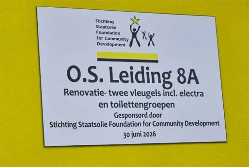 Staatsolie Foundation geeft O.S. Leiding 8A vernieuwde leeromgeving