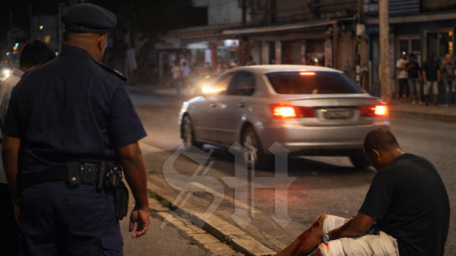 Schoten gelost vanuit rijdende auto
