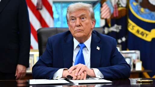 De Amerikaanse president Donald Trump in de Oval Office. Foto: AFP De Amerikaanse president Donald Trump in de Oval Office. Foto: AFP