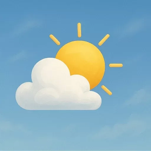 Zon, bewolking en buien verwacht