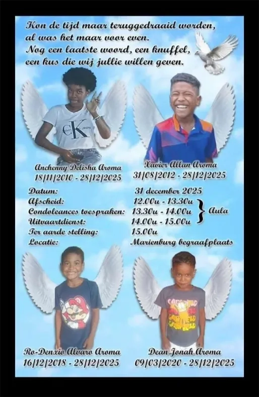 Oudejaarsdag in Commewijne: afscheid van kinderen Aroma