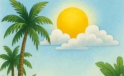 Veel zon, warm en slechts kleine kans op een bui