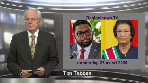 Embedded thumbnail for Regionieuws TV Suriname 26 maart 2026 ►Guyana en kosten Corantijn ► Hevige regenval ► Cuba studenten